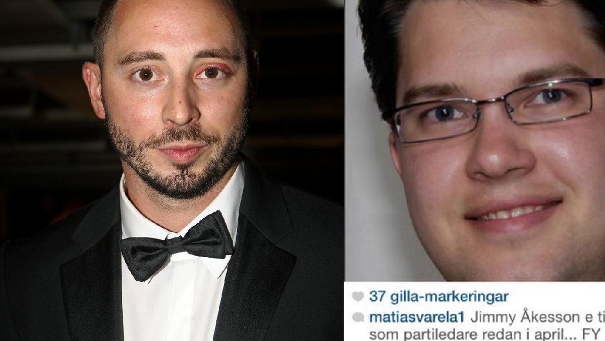 Matias Varela dissar Åkessons comeback på Instagram.